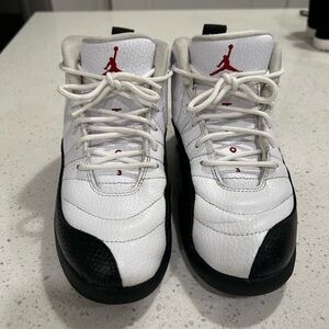 Jordan 12 Kids White and Black